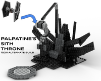 Palpatine's Sith Throne - 75211 alternate build - Star Wars Episode 9