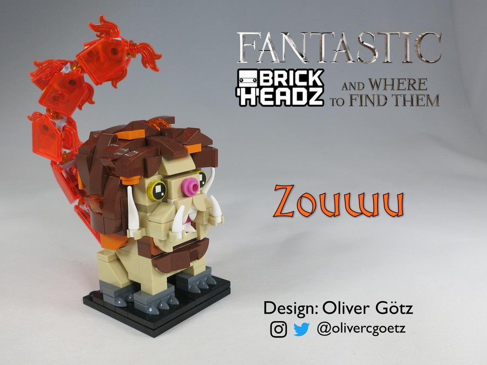 LEGO MOC Fantastic BrickHeadz and Where to Find Them: The Basilisk