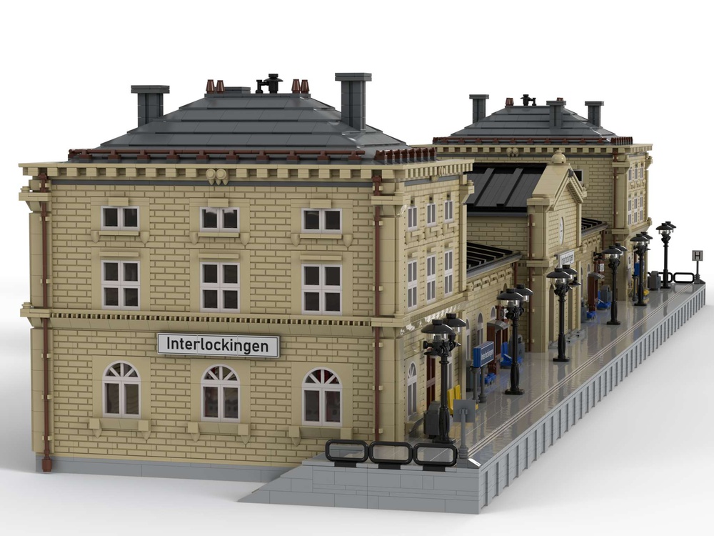 uddøde fotografering klap LEGO MOC Main Train Station "Interlockingen" by langemat | Rebrickable -  Build with LEGO