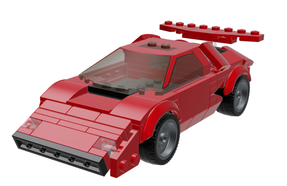 LEGO MOC Lamborghini Countach by jeffu | Rebrickable - Build with LEGO