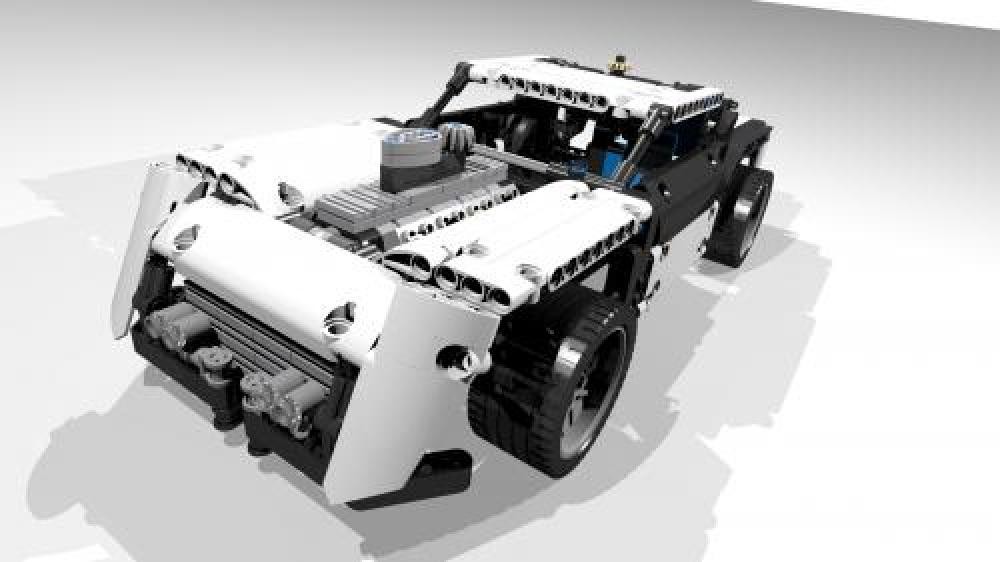 LEGO MOC Racecar based on alternative build for 42041/8041-1 (LXF/LDR) ExileFox | Rebrickable - Build LEGO