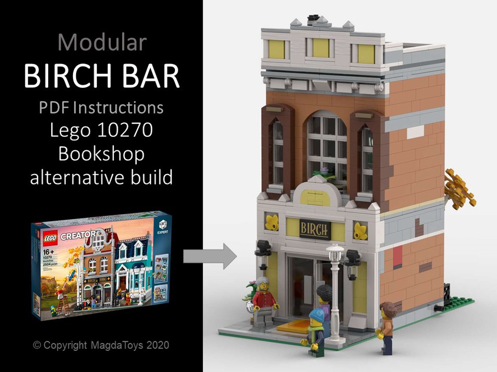 halstørklæde Prædiken ser godt ud LEGO MOC Birch Bar - Bookshop 10270 Alternative build Q1 by Magdatoys |  Rebrickable - Build with LEGO