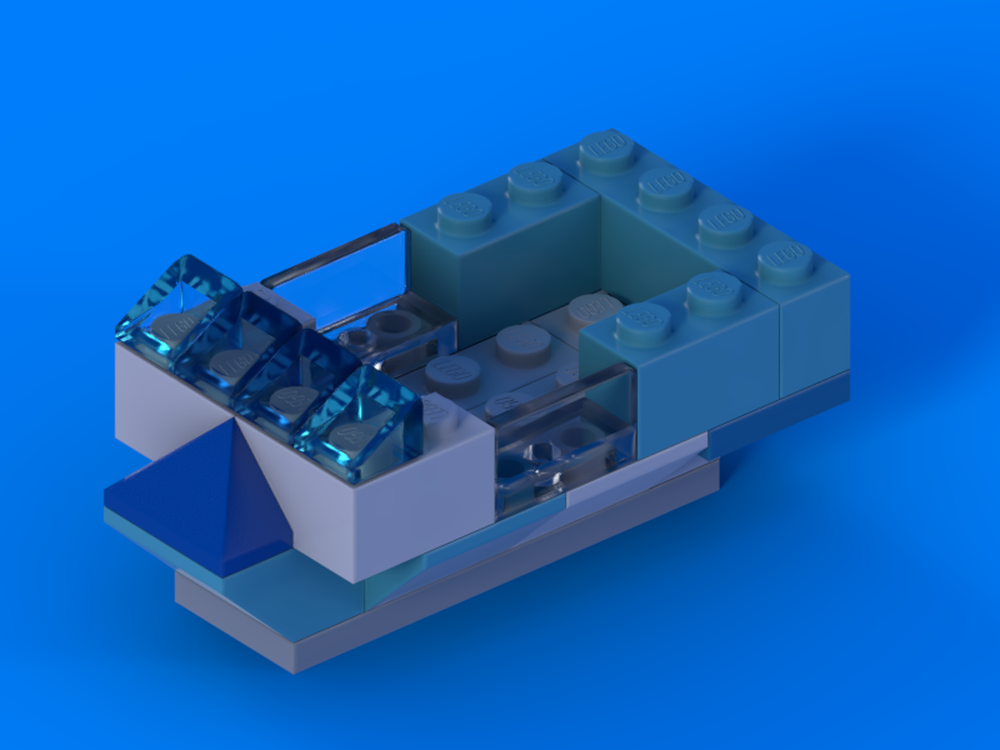 lego blue boat