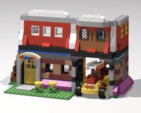 10698 Fire Department + Vintage Fire Truck
