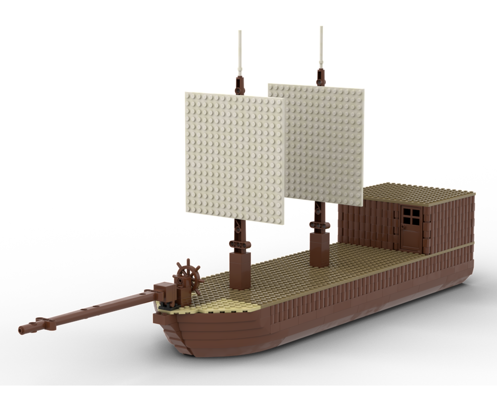 star wars lego brown ship