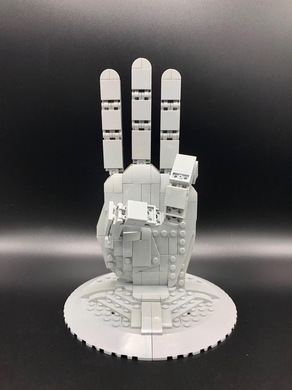 LEGO MOC-50374 Live-Size Human Hand by Hackules | Rebrickable - Build ...