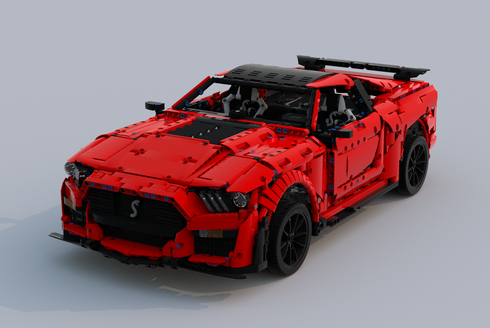 Lego Moc Shelby Gt500 2020 Lite Version By Hl2 Rebrickable Build With Lego 