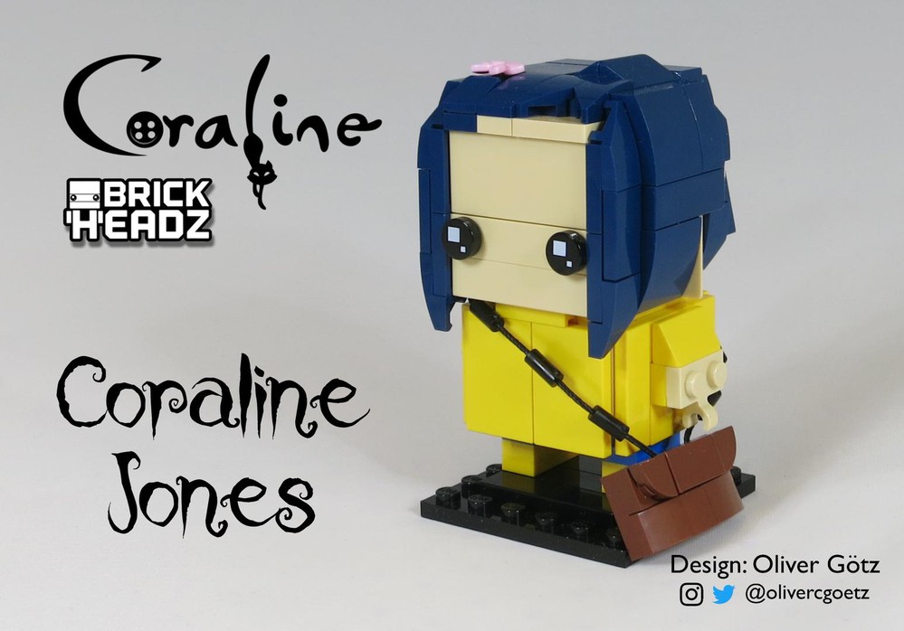 blæse hul Sammenligning genopfyldning LEGO MOC Coraline BrickHeadz: Coraline Jones by olivercgoetz | Rebrickable  - Build with LEGO