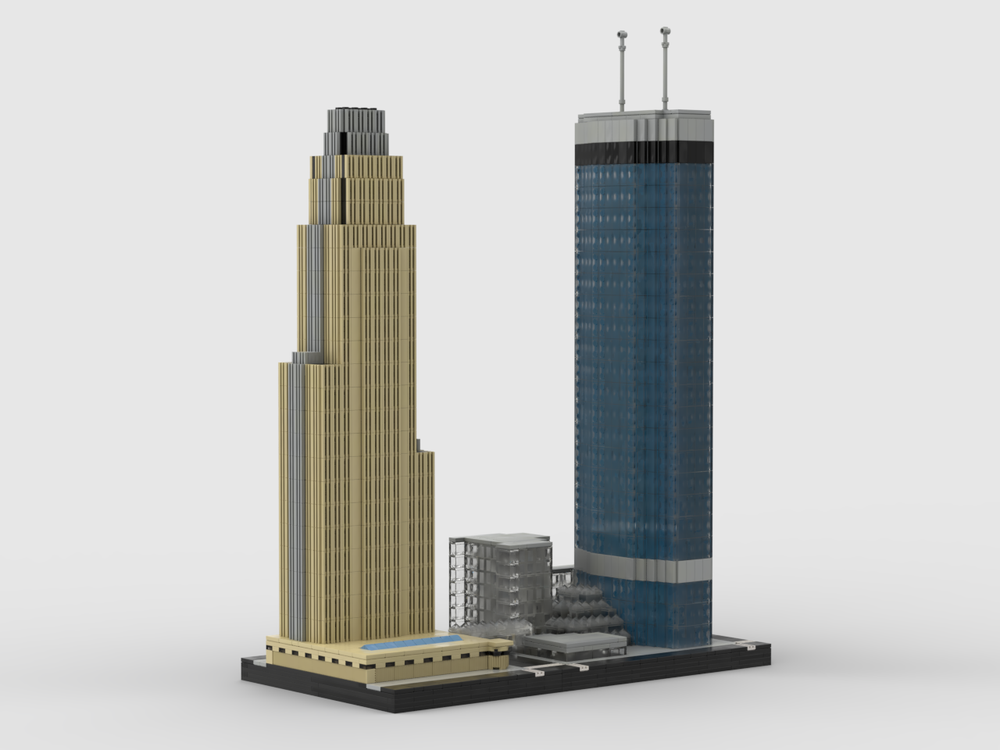 LEGO MOC IDS Center and Wells Fargo Center at 1/650th Scale by ...