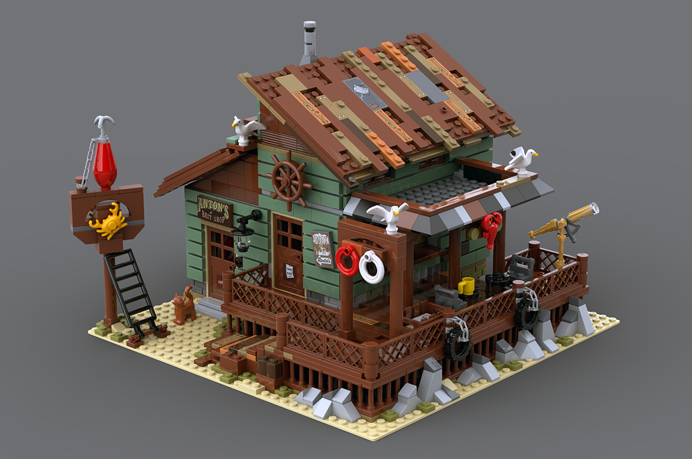 Lego Moc Old Dock Inn - 21310 Modification Build By Sleek_Bricks |  Rebrickable - Build With Lego
