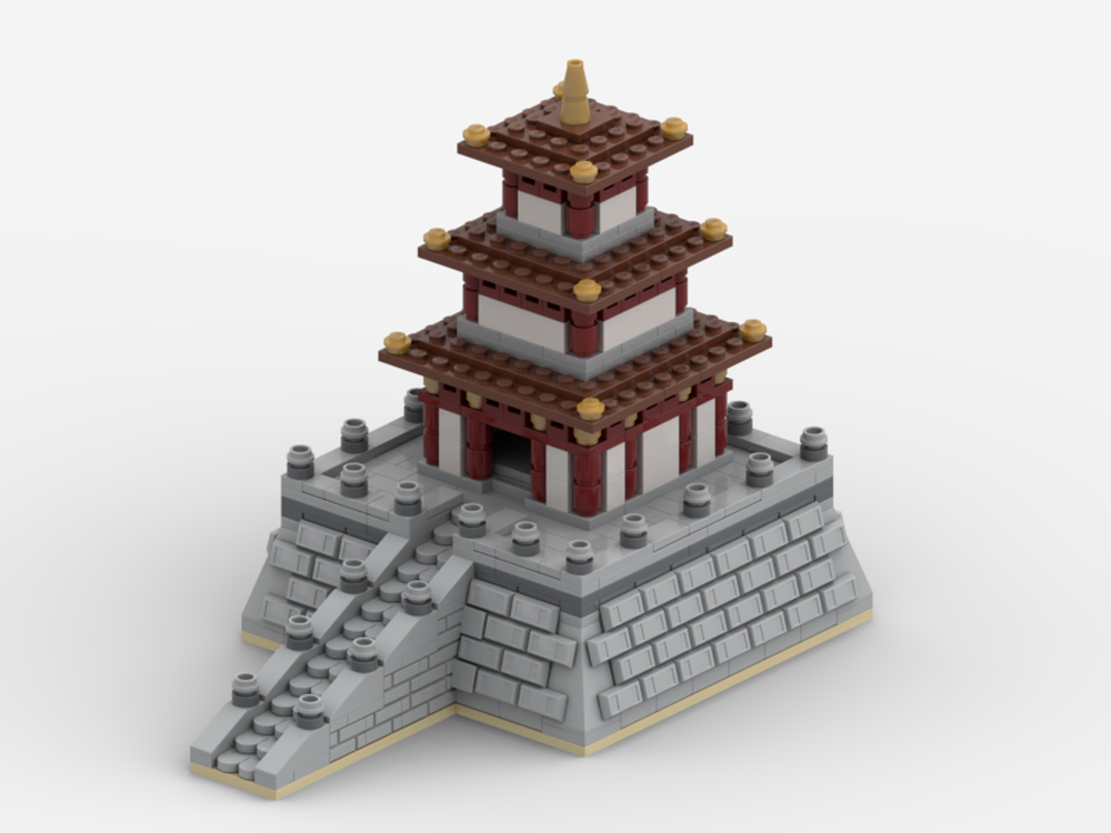 MOC Raised Pagoda by Firun | Rebrickable - Build with LEGO