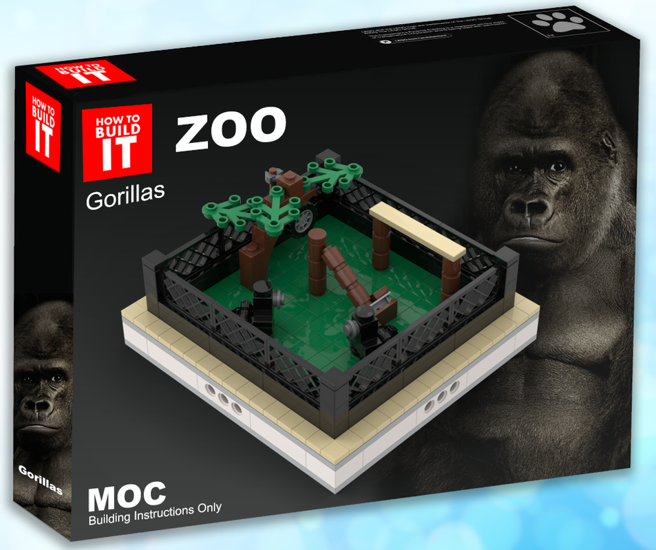 Støt Uplifted ler LEGO MOC Gorillas | mini modular ZOO by gabizon | Rebrickable - Build with  LEGO
