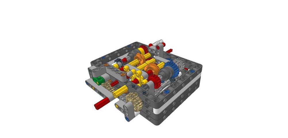 LEGO MOC Ultra Compact 8+N+R-speed Sequential Gerbox by Anto