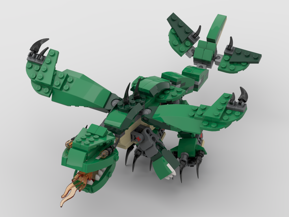 LEGO MOC 31058 x 2 - dragon by piotrusb | Rebrickable - Build with 