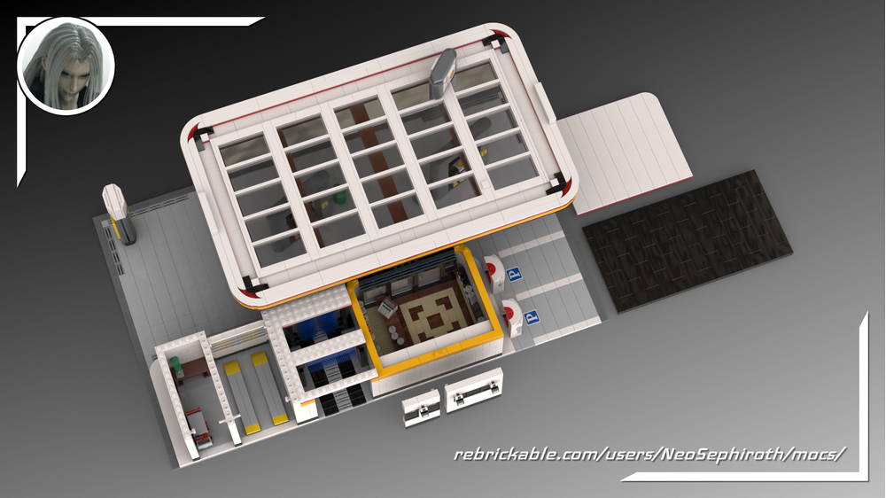 LEGO MOC-50996 Shell gas station by NeoSephiroth | Rebrickable - Build ...
