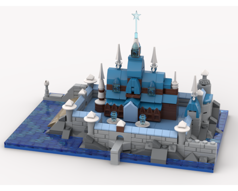 lego frozen castle directions