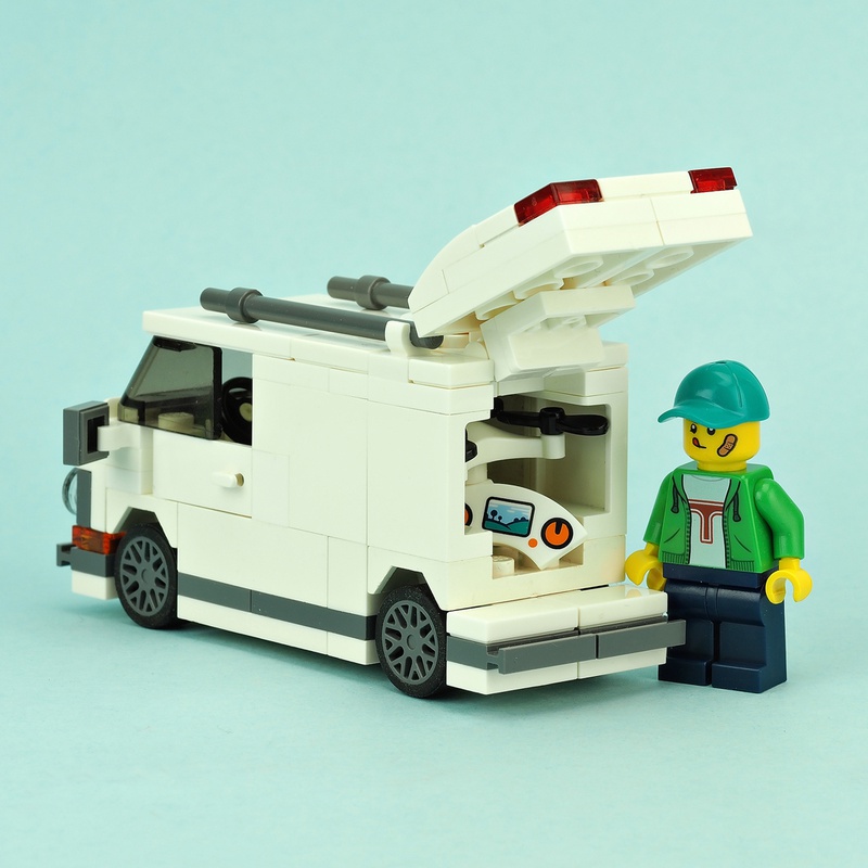 LEGO MOC White van by De_Marco 
