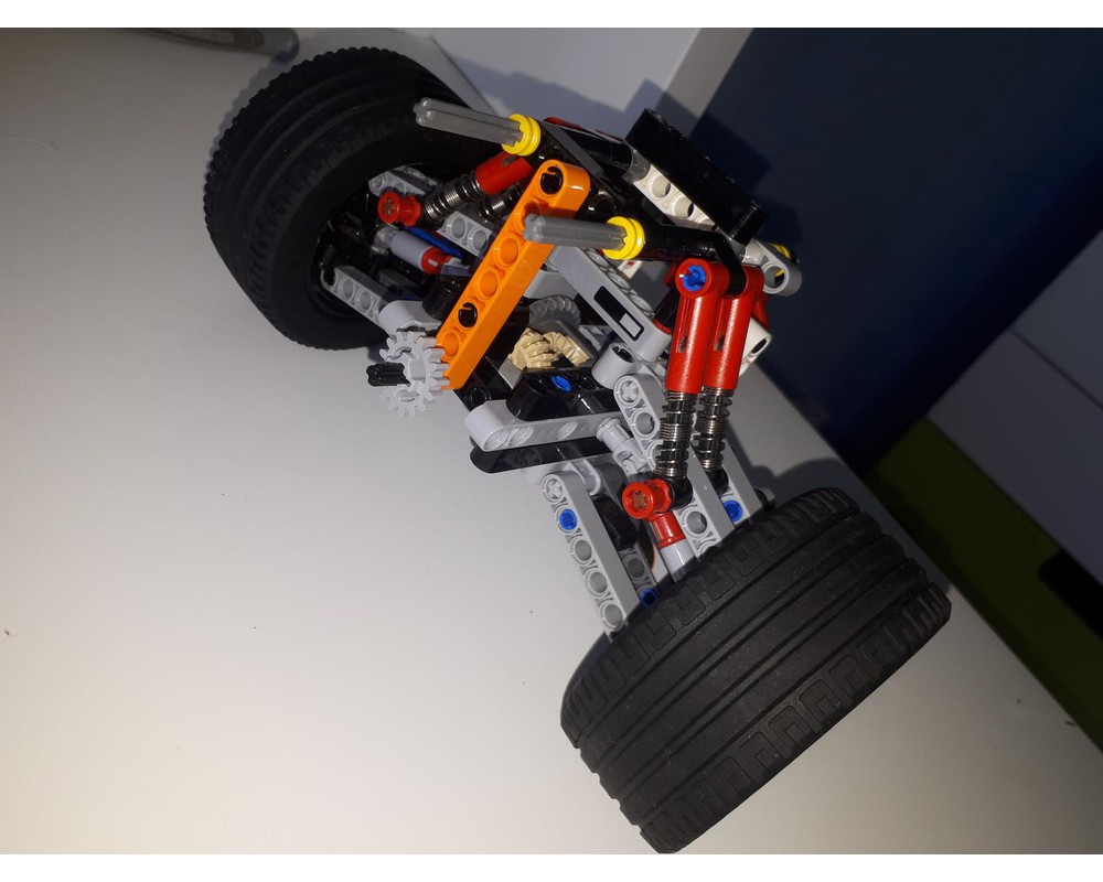 lego truck with suspension