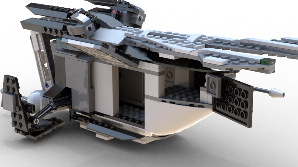 LEGO MOC Imperial Police Gunship 75046 Set MOD by Artifice Rebrickable Build with LEGO