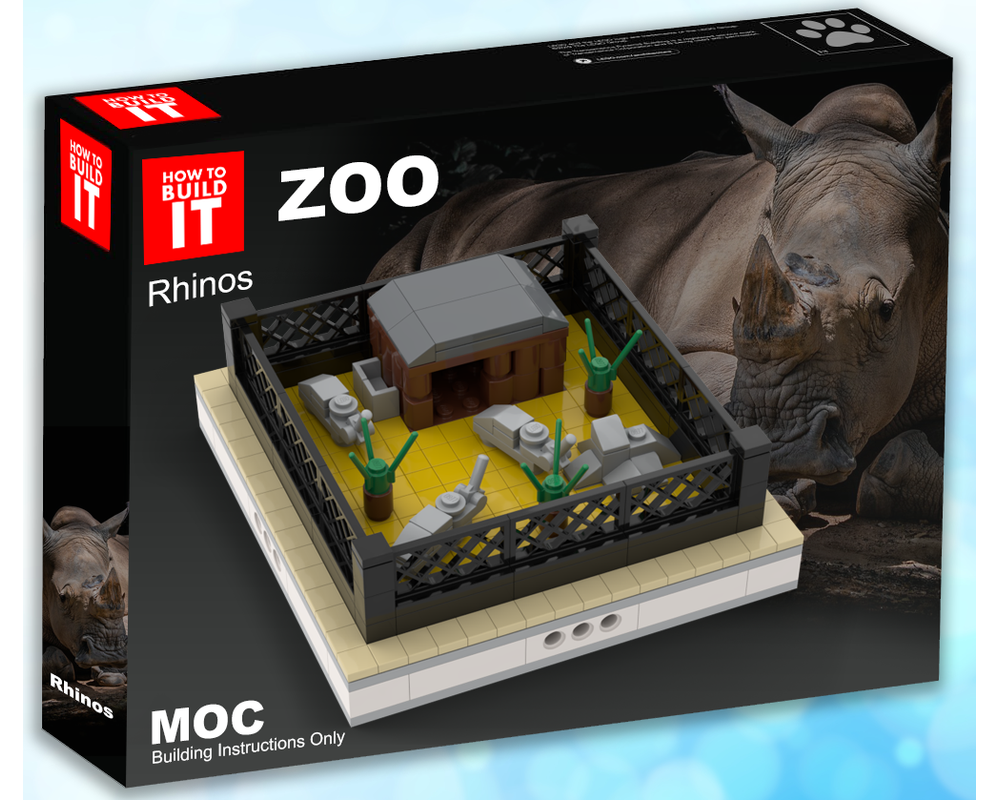 LEGO MOC Rhinos | mini modular ZOO by gabizon | Rebrickable - Build