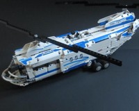Lego 42025 D Model: Tandem Rotor Helicopter