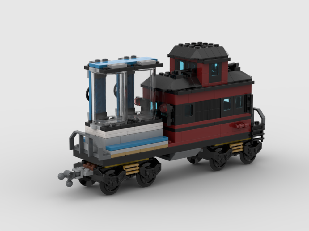 LEGO MOC Hidden Side Ghost Train Express Caboose with Containers by | Rebrickable - Build with LEGO