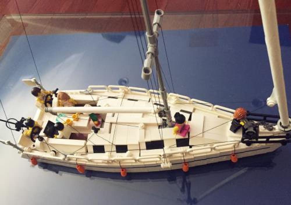 lego moc-5186 lego sailboat town 2016 rebrickable