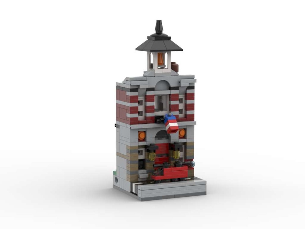 LEGO MOC Mini modular - Fire brigade by Tavernellos | Rebrickable ...