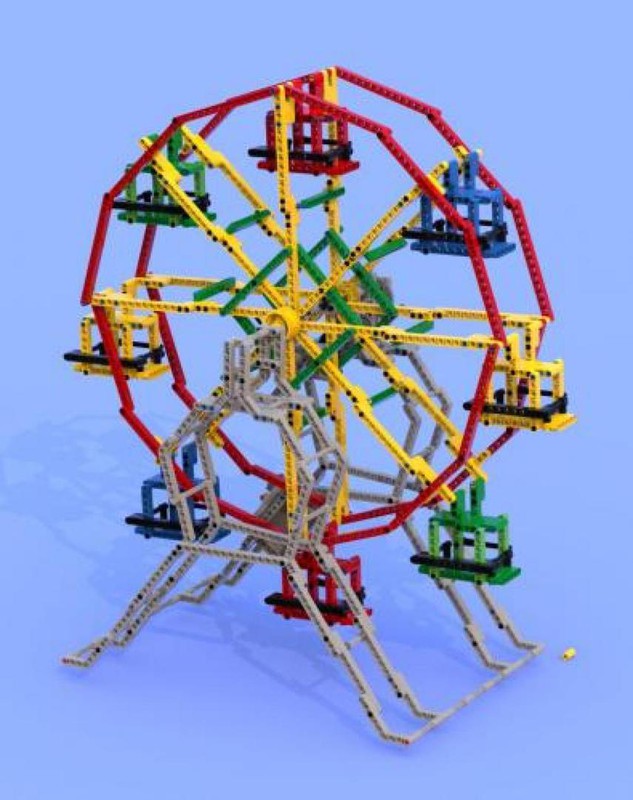 LEGO MOC Ferris Wheel by indem | Rebrickable - Build with LEGO