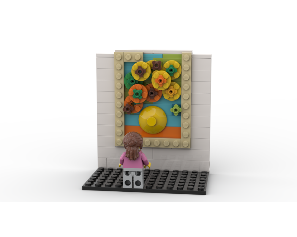 LEGO MOC Sunflowers Van Gogh (gallery) by Lenarex Rebrickable