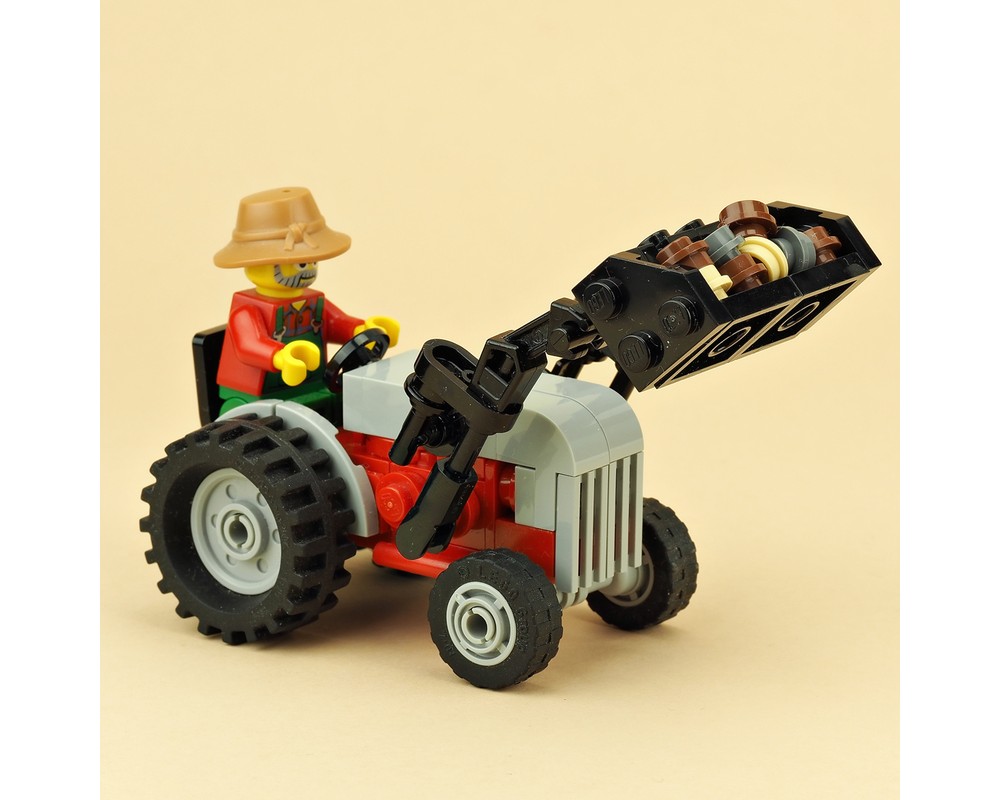 LEGO MOC Tiny Tractor with Front Loader by De_Marco Rebrickable