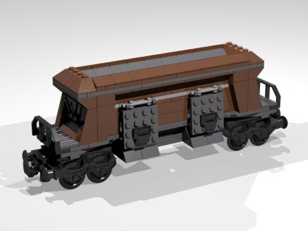 LEGO MOC Coal Hopper by Echaton | Rebrickable Build with LEGO