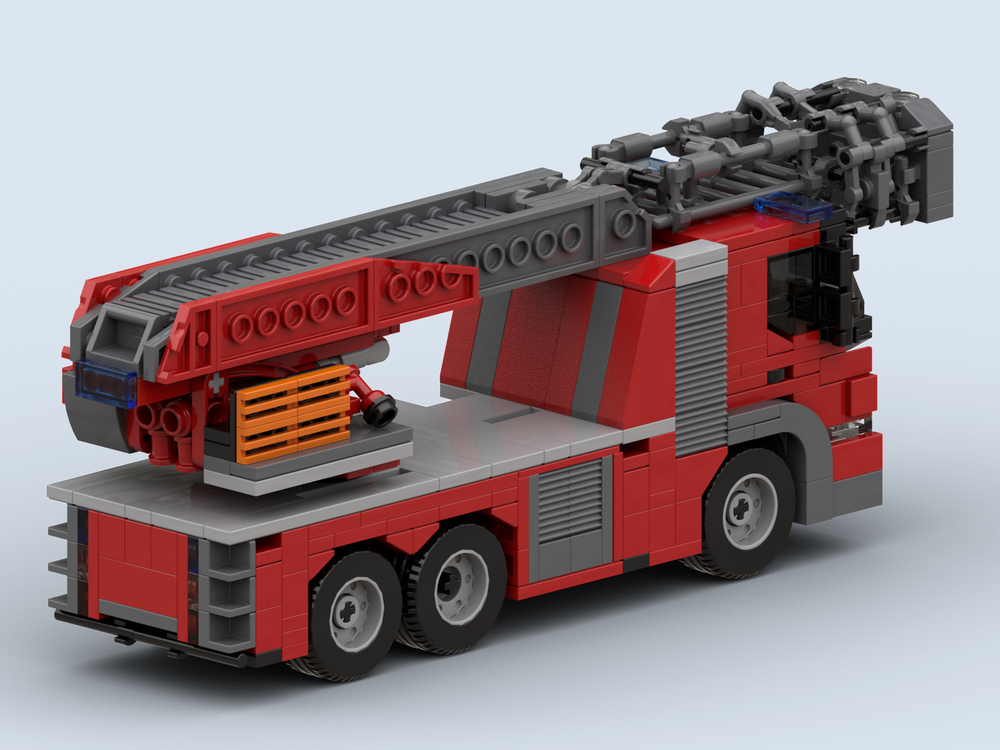 LEGO MOC Deventer Fire Ladder Truck by mausbricks Rebrickable