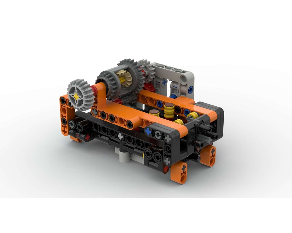 LEGO MOC 2 Speed Automatic Gearbox Wormgear Prototype by TechnicBrickPower Rebrickable