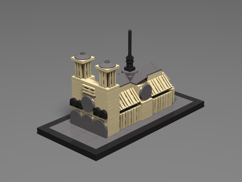 LEGO MOC The Little Notre Dame by OMalley | Rebrickable - Build with LEGO