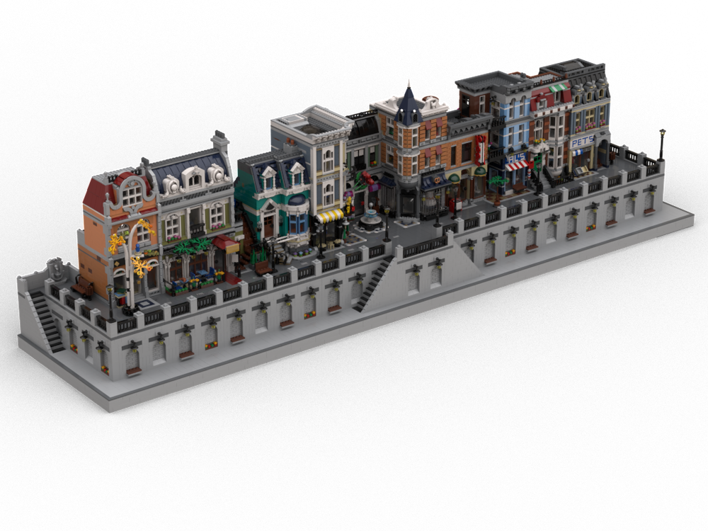 LEGO Modular Parisian Promenade - by pbricks | Rebrickable - Build with LEGO