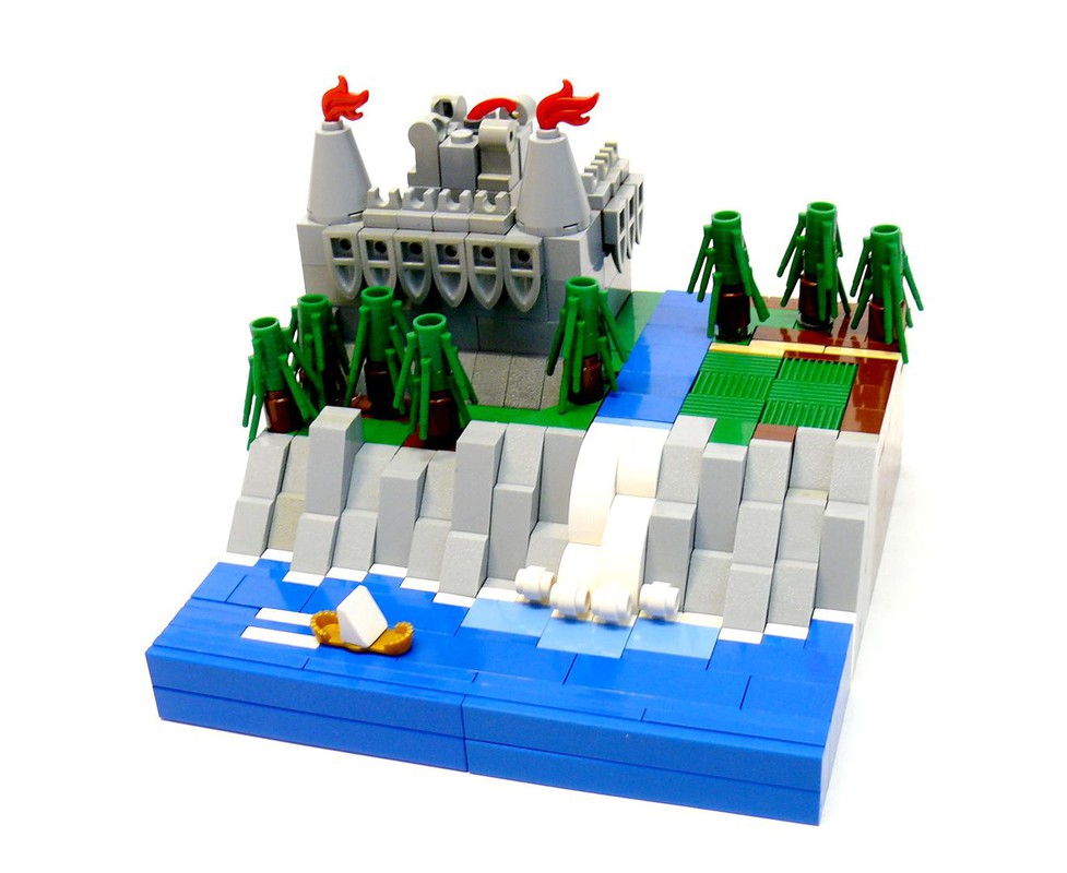 LEGO MOC Micro Scale Castle by the Sea by Famulimus