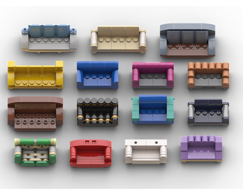 LEGO MOC Sofas & Couches by Thomus_Bean Rebrickable Build with LEGO