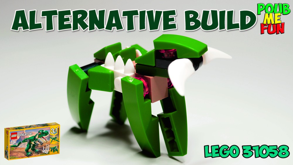 LEGO MOC 31058, Rhino Dinosaur, Alternate Build with tutorial by  PoubMeFun