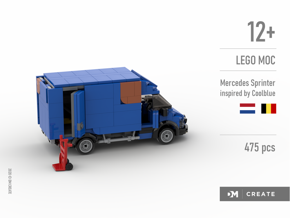 LEGO MOC Mercedes Sprinter truck (inspired by Coolblue bus in the ...