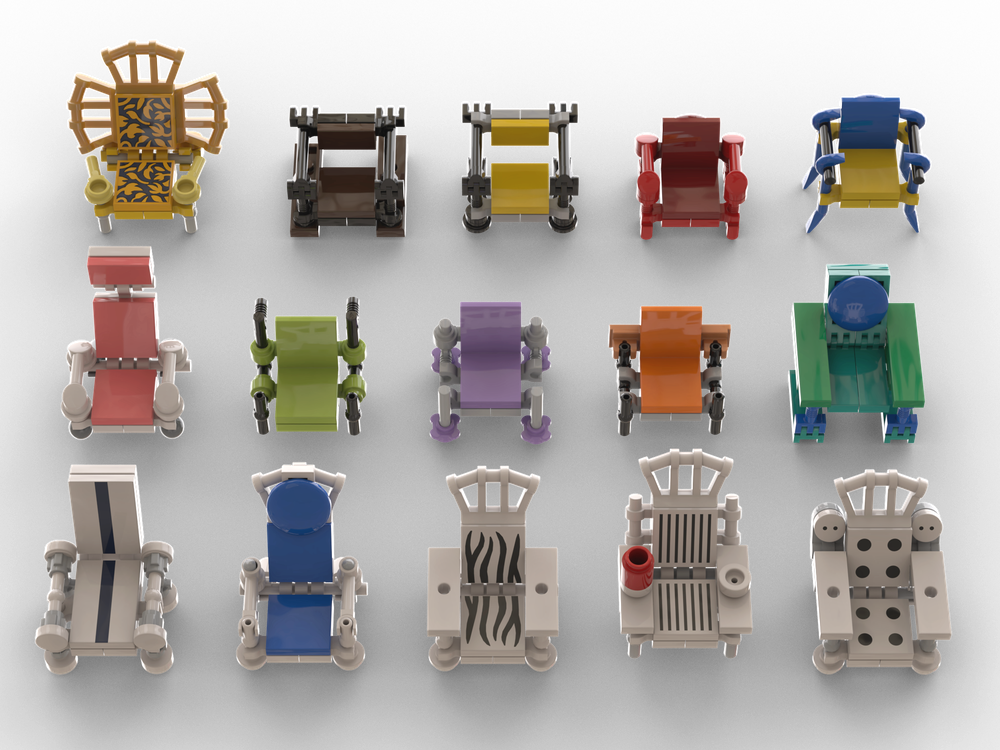 Modern Lego Beach Chair with Simple Decor