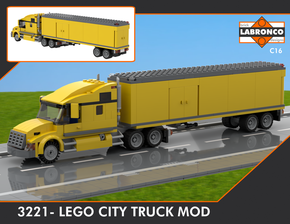 Datum Sømand Evne LEGO MOC C16 - 3221 LEGO City Truck Mod by Labronco Brick Designs |  Rebrickable - Build with LEGO