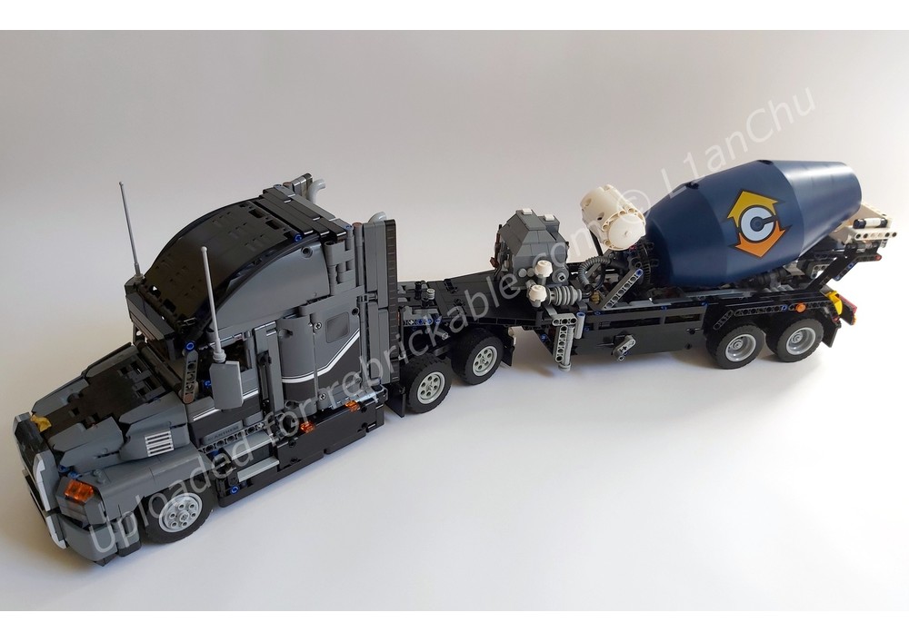 LEGO MOC Concrete Mixer Trailer for Mack Anthem (42078) by l1anchu