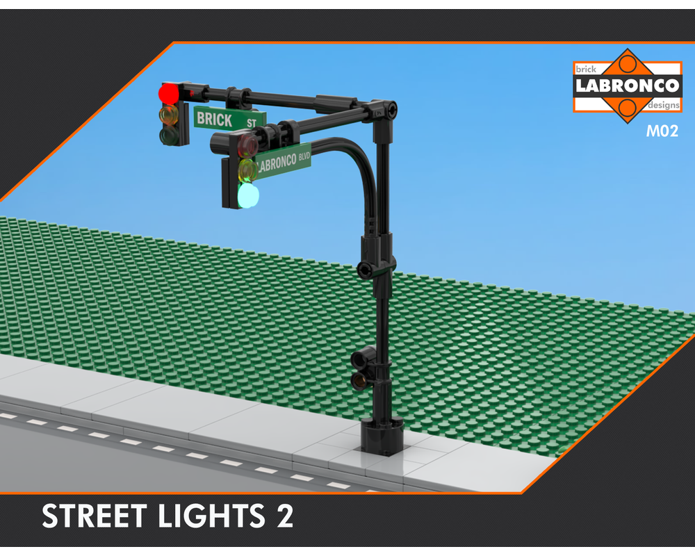 LEGO MOC M02 - Street Lights 2 by Labronco Brick Designs | Rebrickable ...