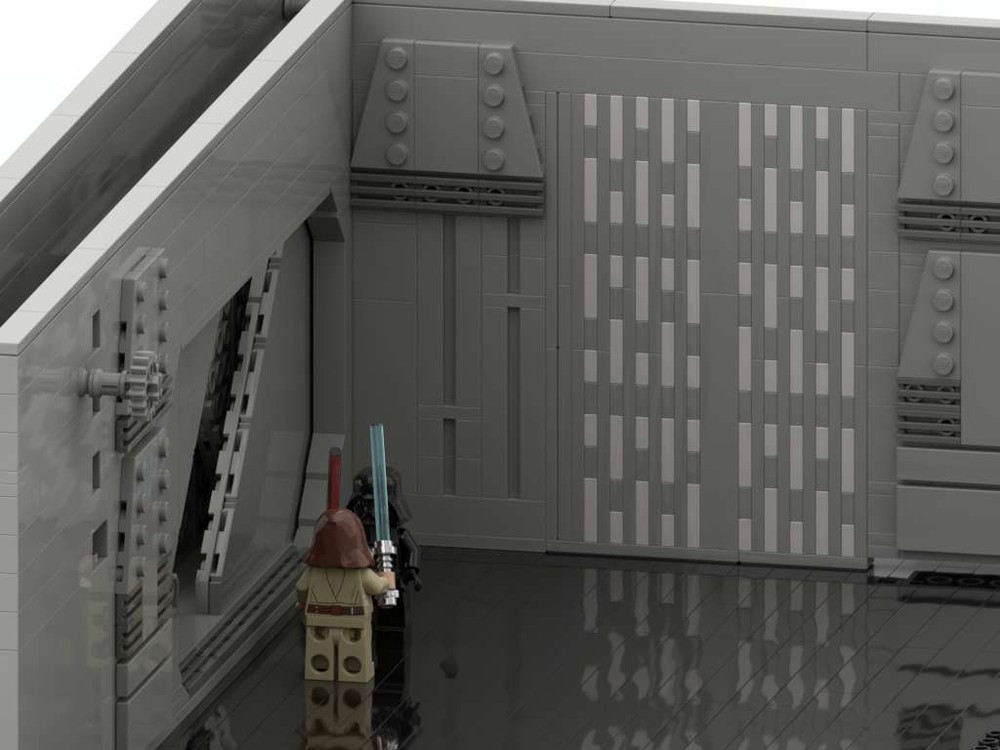 LEGO MOC SW MOC Lord Vader vs Obi wan,duel on Death Star by