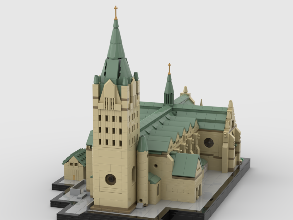 LEGO MOC Paderborn Cathedral by Rauy | Rebrickable - Build with LEGO