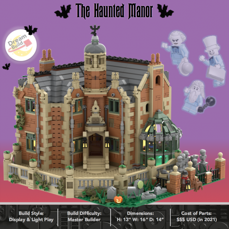 LEGO MOC The Haunted Manor Dream Build | Rebrickable - Build with LEGO