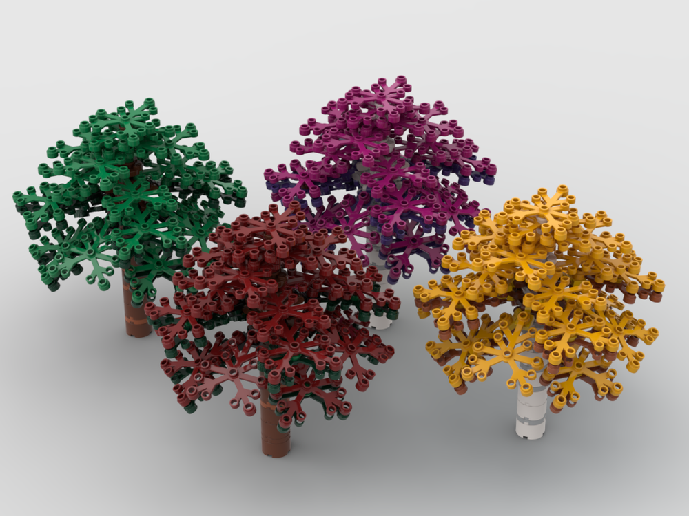 LEGO MOC Colorful Trees for modular models by gabizon | Rebrickable ...