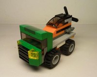 31043 5in1 Flatbed Truck w/Hovercraft