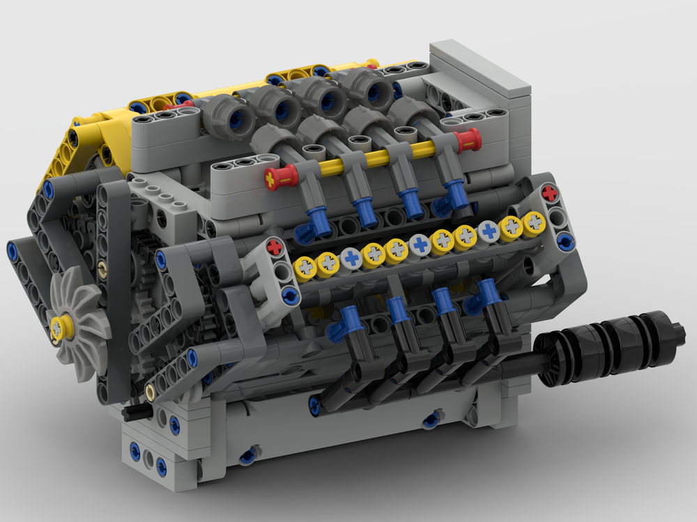 LEGO MOC Crossplane V8 With Natural Aspiration & Removable Covers By ...